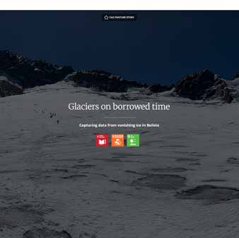 Glaciers on Borrowed Time - Interactive Scrollytelling & 60th Anniversary Features